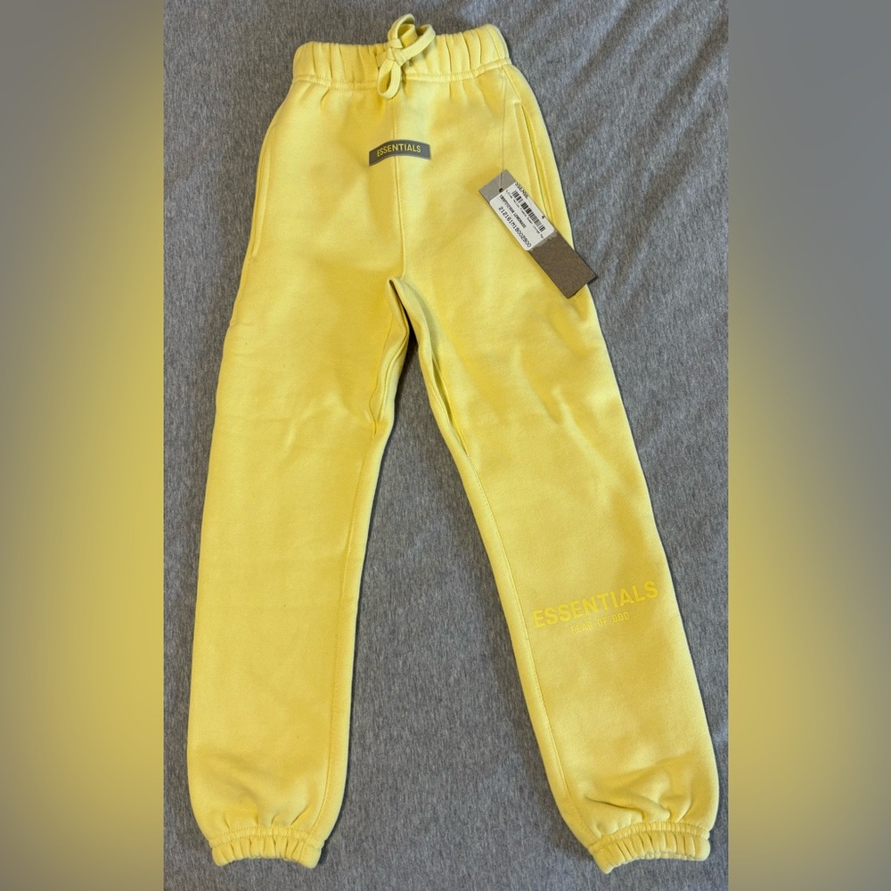 Fear of God Essentials Kids Sweatpant 'Lemonade' XS 4/5Y BNWT